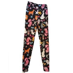 Disney Parks Cats Leggings women sz XS Aristocats, Cheshire cat, Figaro